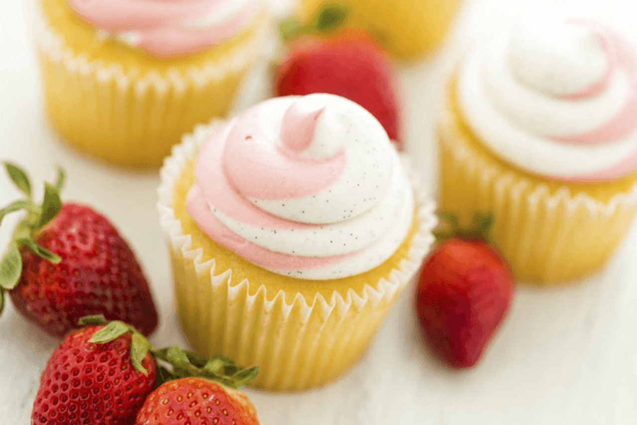 Jarné cupcakes volajú po čerstvých surovinách