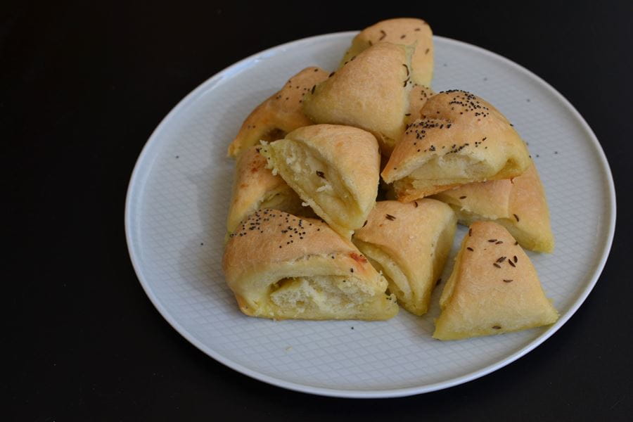 recipe image Cesnakové trojhrančeky